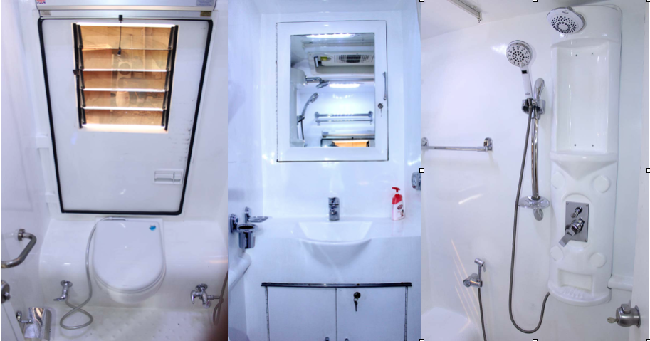  BATHROOM AND COMMODE